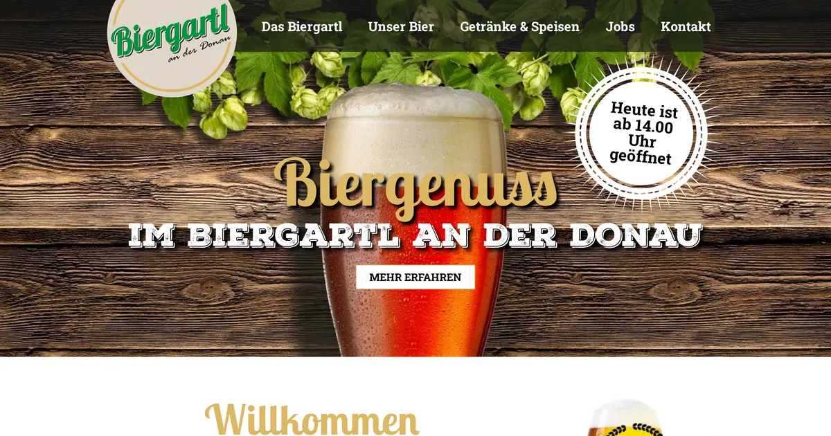 Biergartl an der Donau