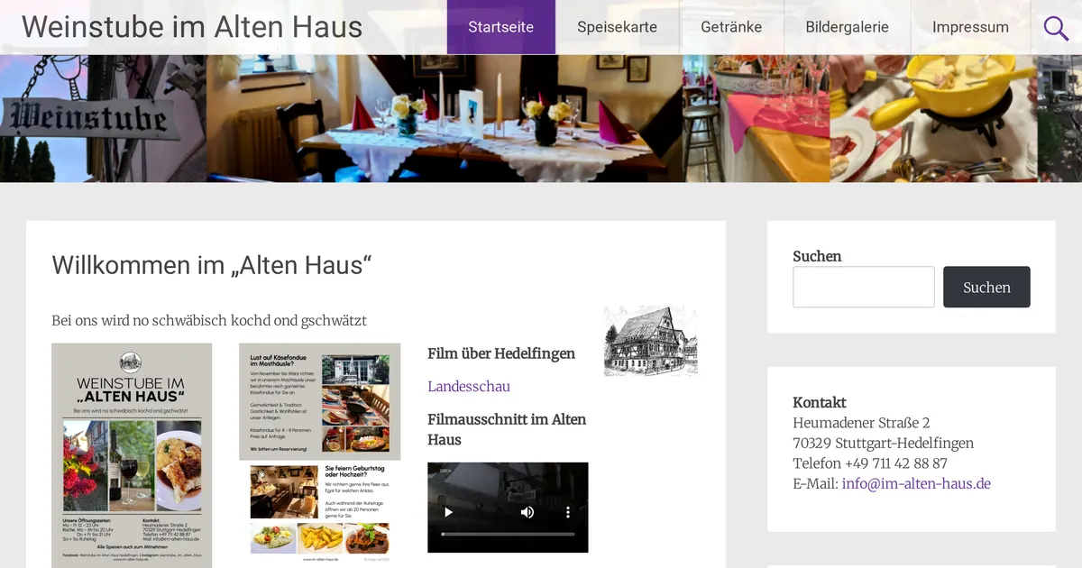 Weinstube im "Alten Haus"