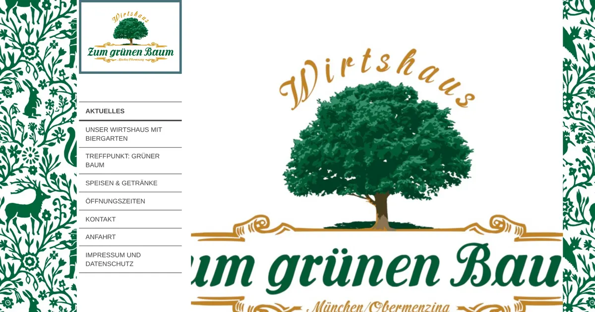Zum grünen Baum — hundefreundliches Restaurant in München, mit Außenbereich