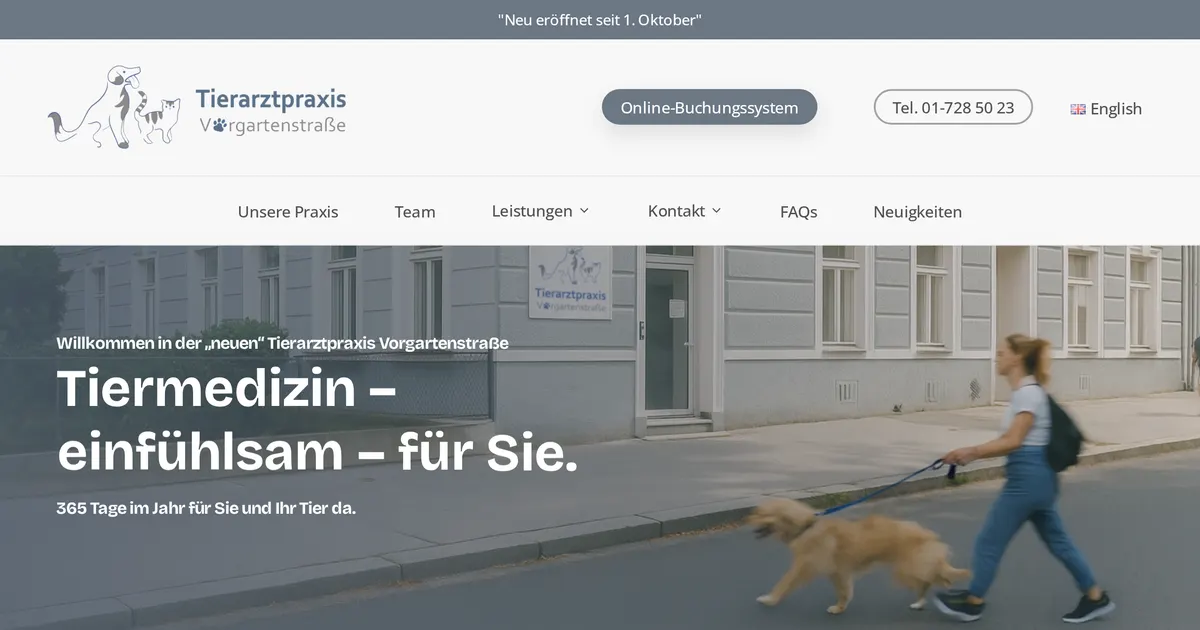 Tierarztpraxis Vorgartenstraße