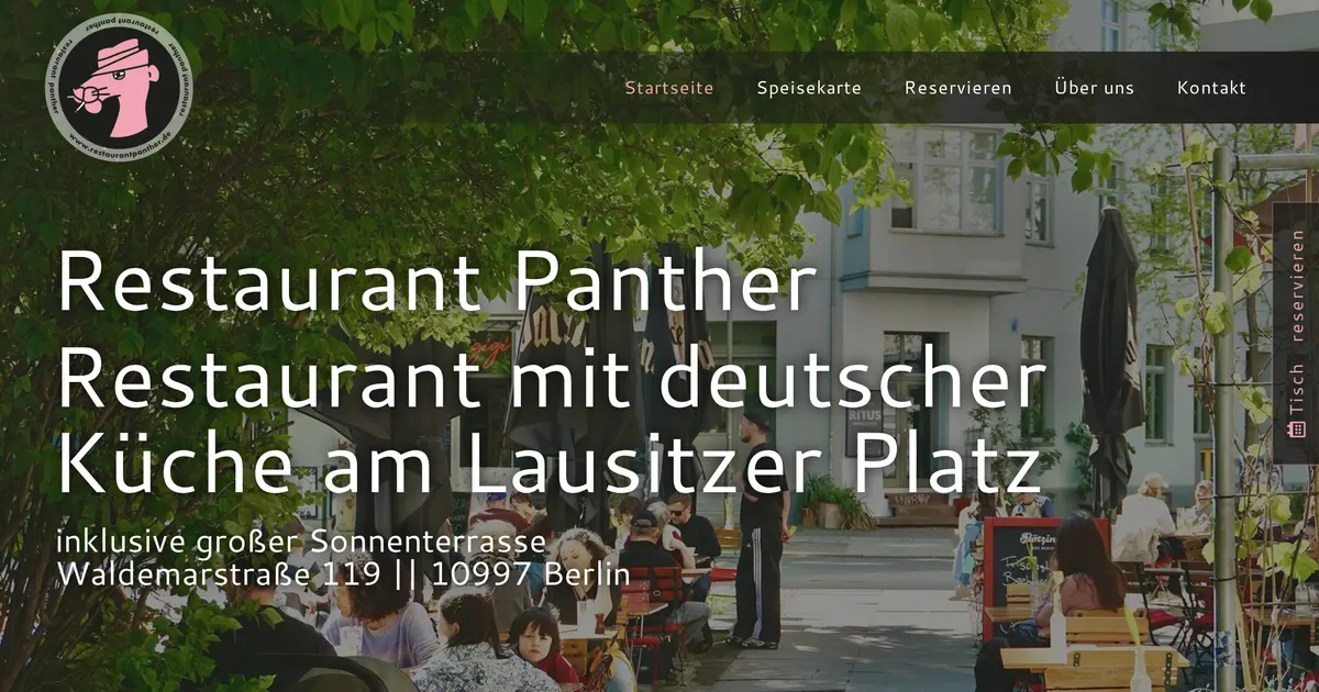 Panther — hundefreundliches Restaurant in Berlin, mit Außenbereich