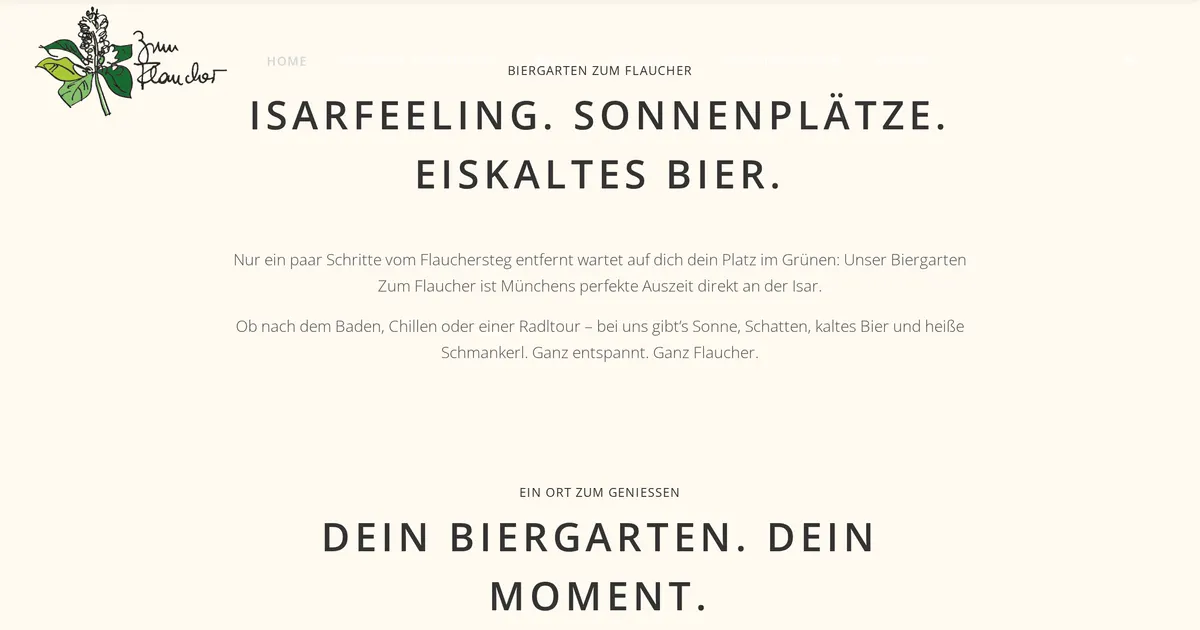Zum Flaucher - Biergarten — hundefreundliches Restaurant in München, mit Außenbereich