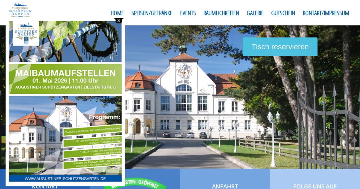 Augustiner Schützengarten — hundefreundliches Restaurant in München, mit Außenbereich