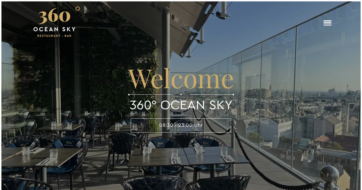 Ocean'sky — hundefreundliches Restaurant in Wien, mit Außenbereich