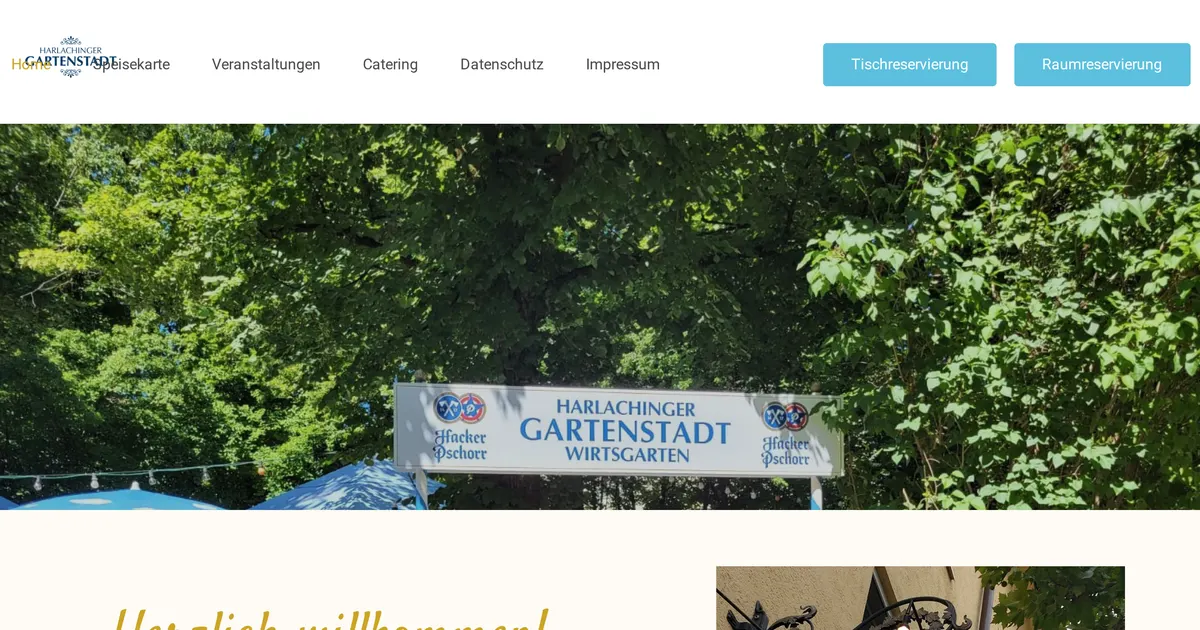 Gaststätte Gartenstadt Biergarten — hundefreundliches Restaurant in München, mit Außenbereich
