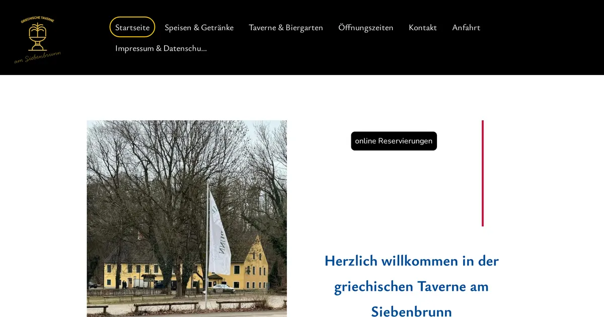 Griechische Taverne am Siebenbrunn — hundefreundliches Restaurant in München, mit Außenbereich