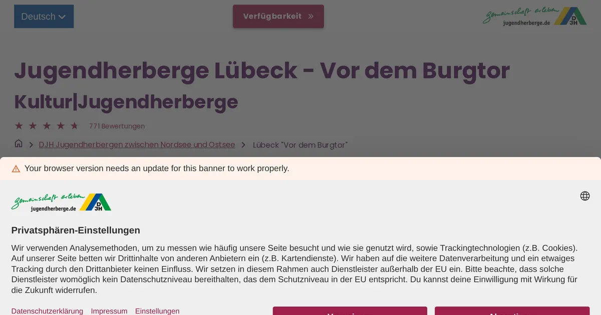 DJH Jugendherberge Lübeck „Vor dem Burgtor“