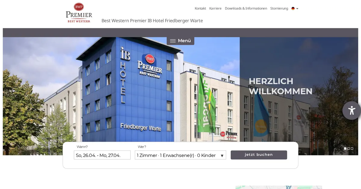 IB Hotel Friedberger Warte — hundefreundliches Hotel in Frankfurt