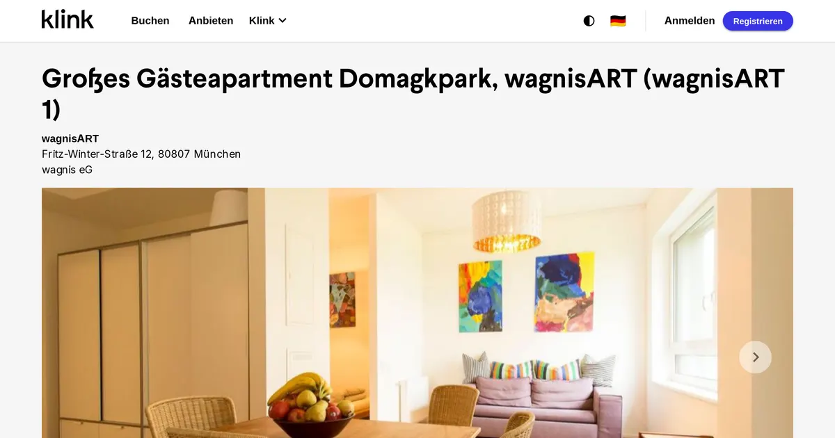 Gästeapartment groß, wagnisART