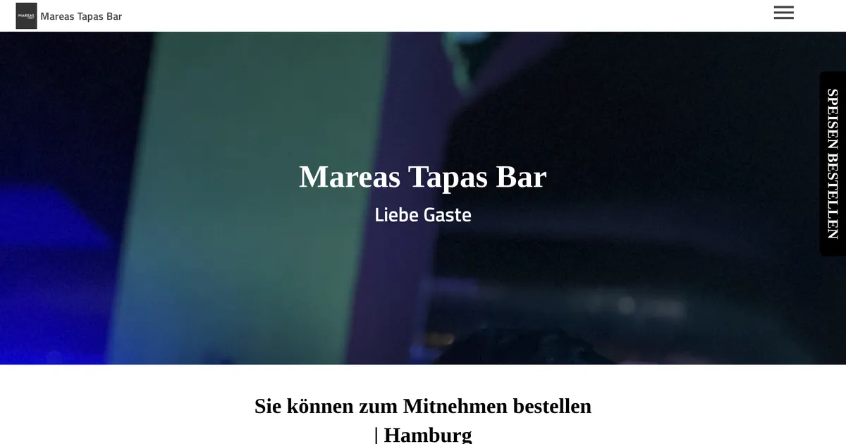 Mareas Tapas Bar — hundefreundliches Restaurant in Hamburg, mit Außenbereich
