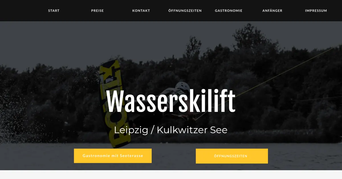Wakeboard & Wasserski-Lift — hundefreundliches Restaurant in Leipzig, mit Außenbereich