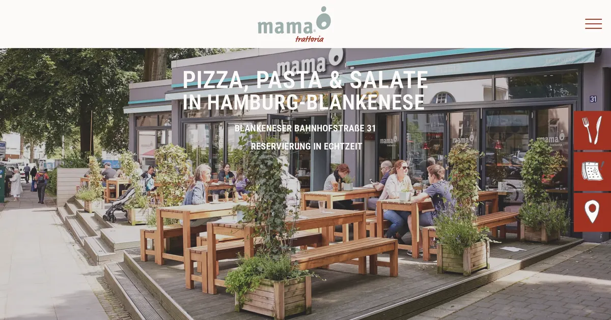 Mama Trattoria — hundefreundliches Restaurant in Hamburg, mit Außenbereich