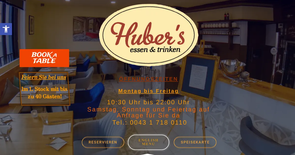 Huber's — hundefreundliches Restaurant in Wien, mit Außenbereich