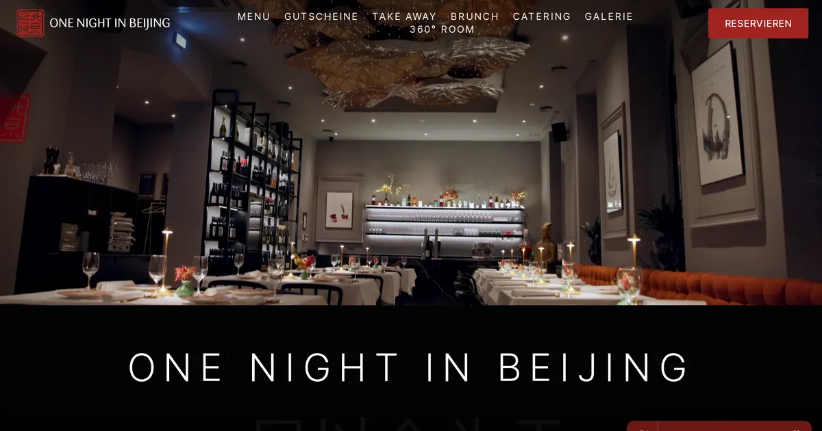 One Night In Beijing