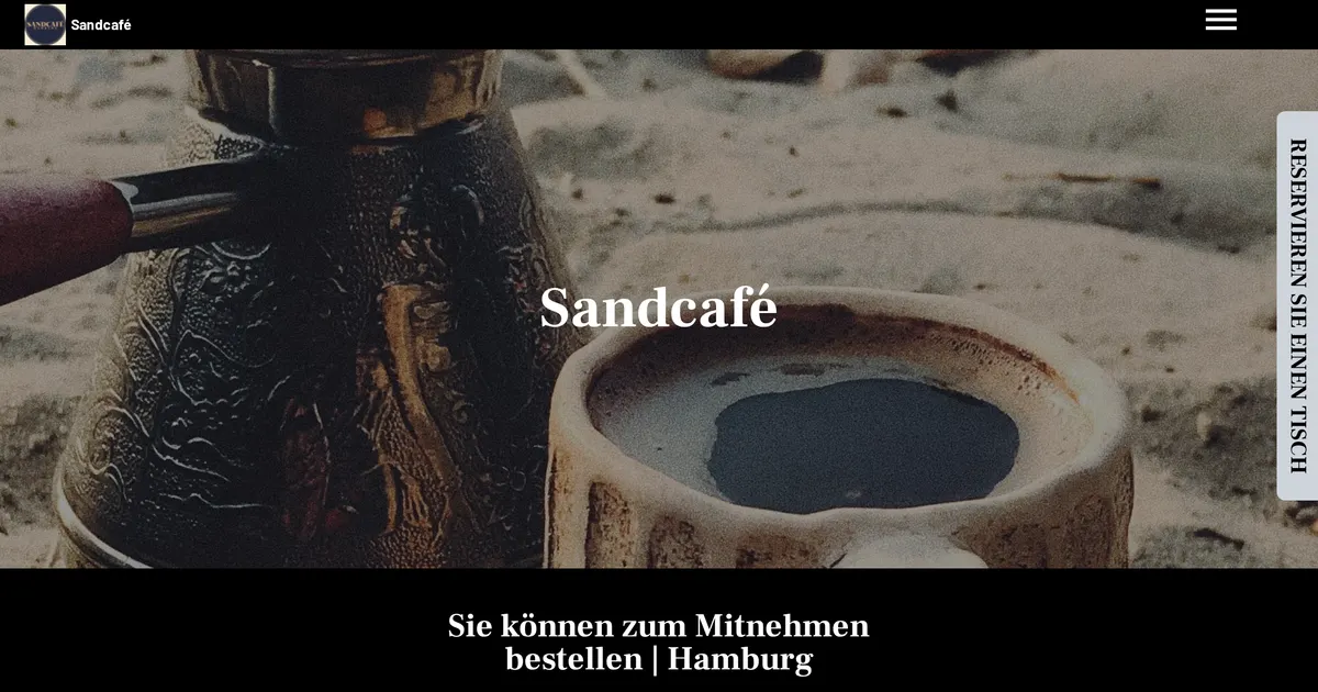 Sandcafé — hundefreundliches Café in Hamburg, mit Außenbereich