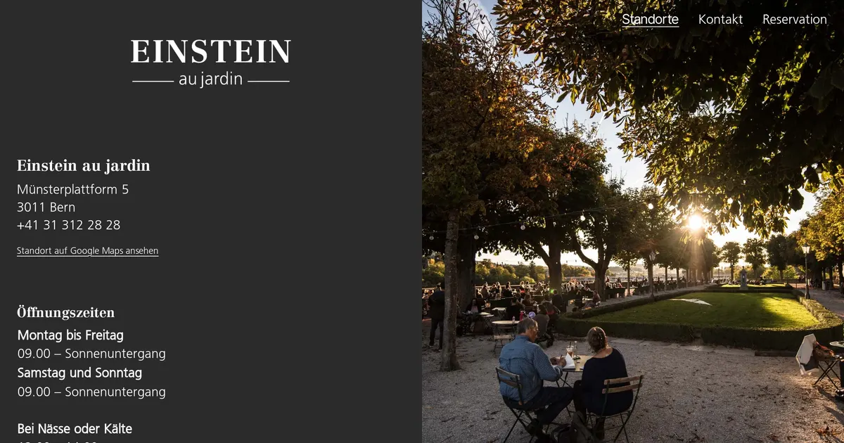 Einstein au jardin