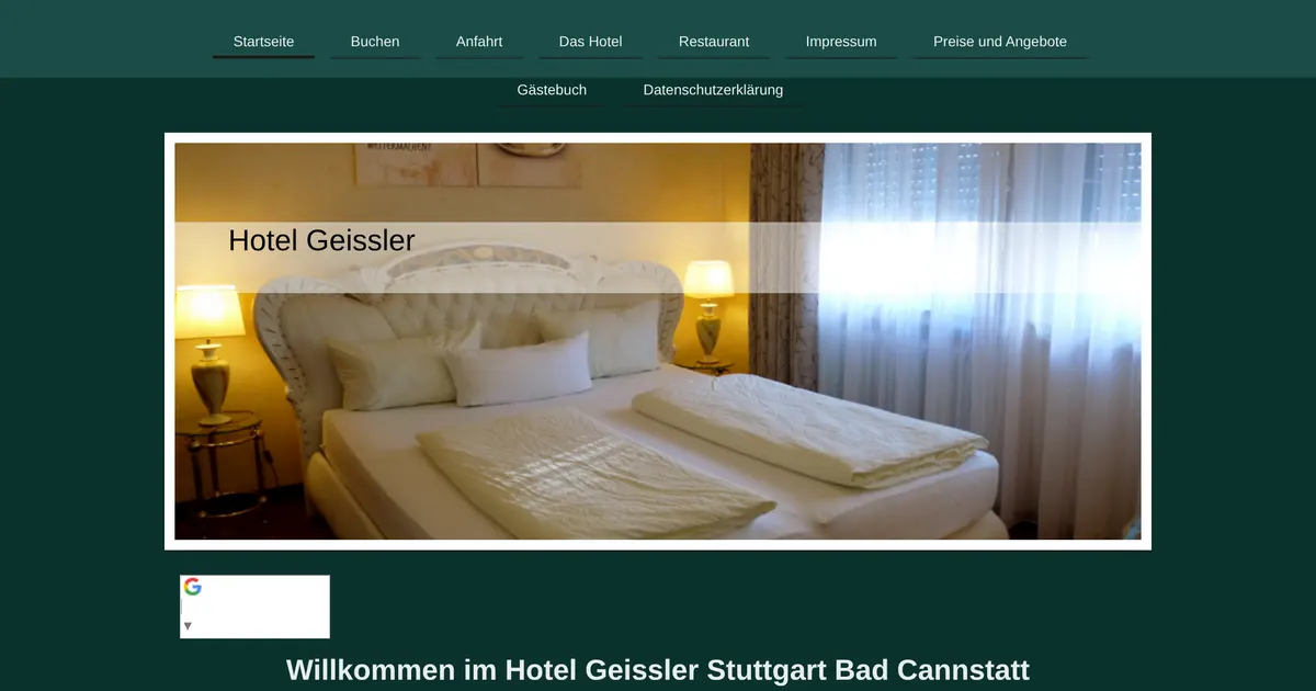 Geissler — hundefreundliches Hotel in Stuttgart