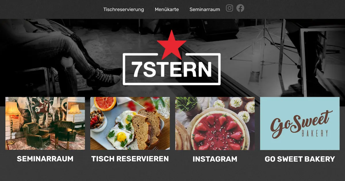 Café 7*stern — hundefreundliches Café in Wien, mit Außenbereich