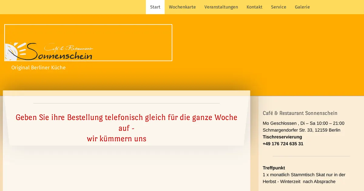 Sonnenschein Café & Restaurant