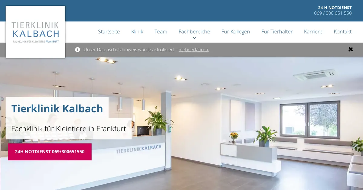 Tierklinik Kalbach – Fachklinik für Kleintiere Frankfurt — Tierarzt in Frankfurt