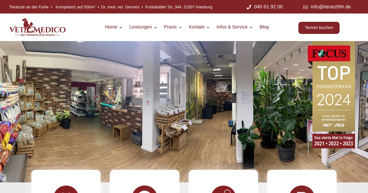 Klinikorientierte Tierärztliche Praxis — Tierarzt in Hamburg