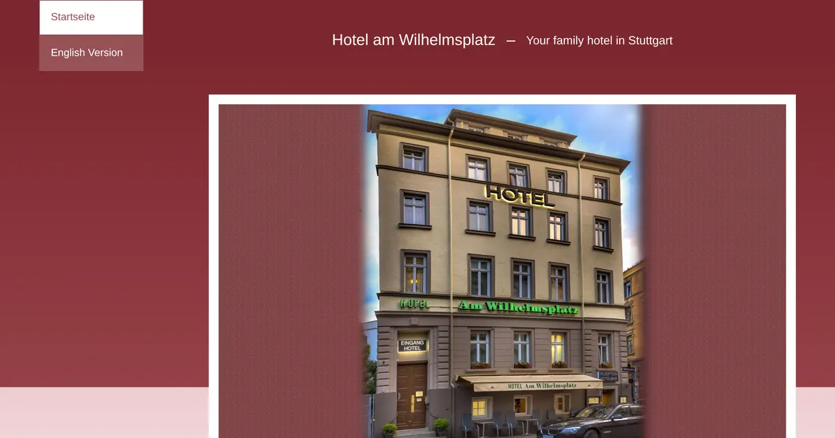 Hotel am Wilhelmsplatz — hundefreundliches Hotel in Stuttgart