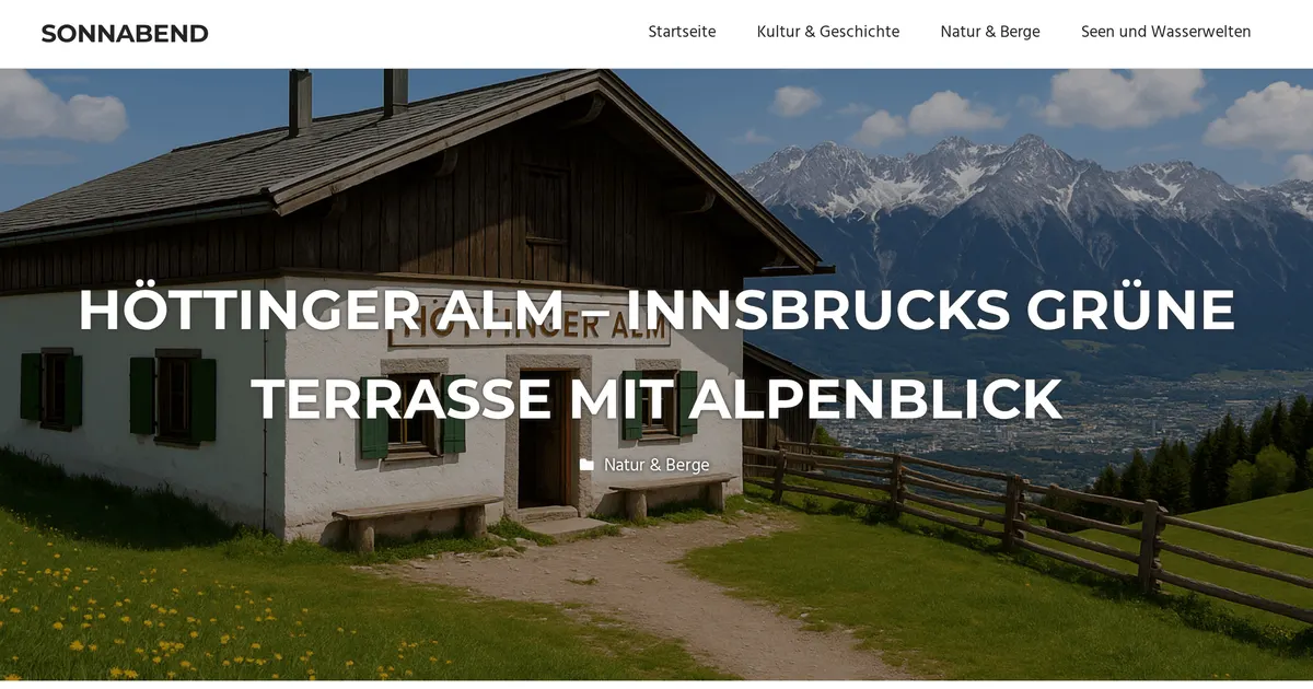 Höttinger Alm — hundefreundliches Restaurant in Innsbruck, mit Außenbereich