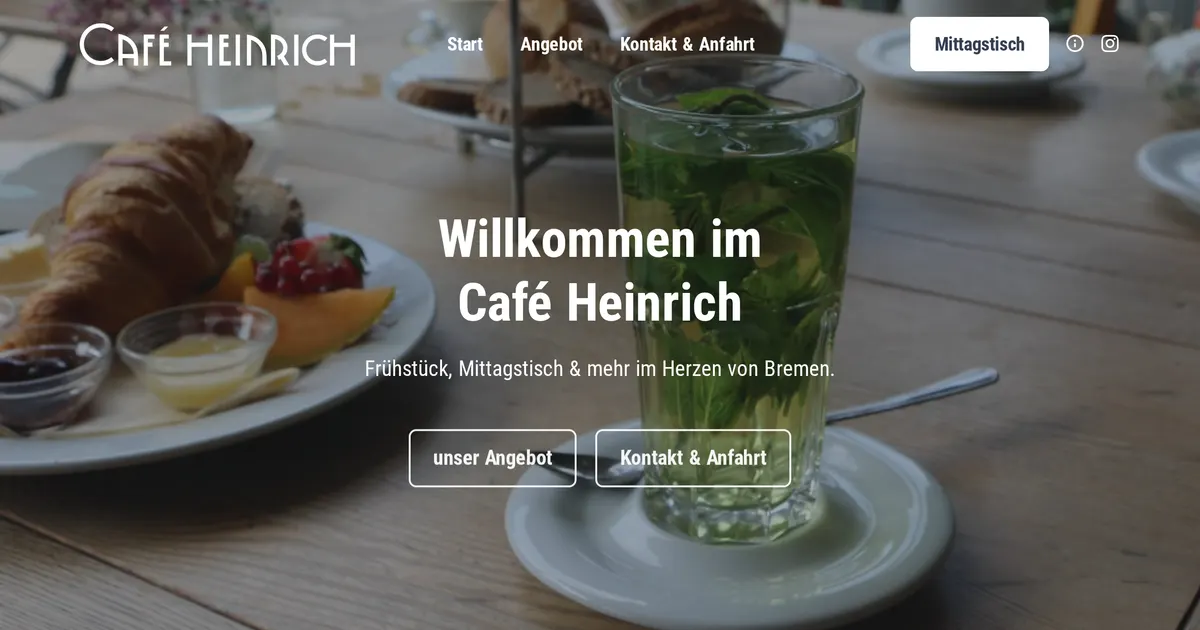 Café Heinrich — hundefreundliches Café in Bremen, mit Außenbereich