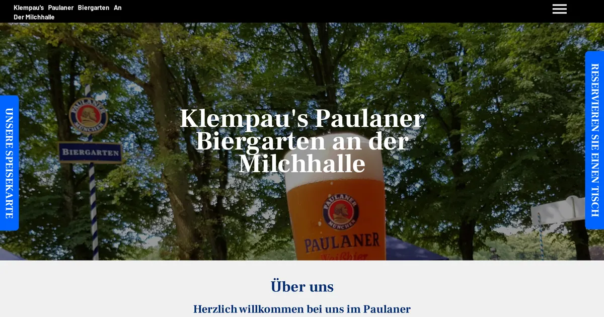 Klempau's Biergarten an der Milchhalle — hundefreundliches Restaurant in Hamburg, mit Außenbereich