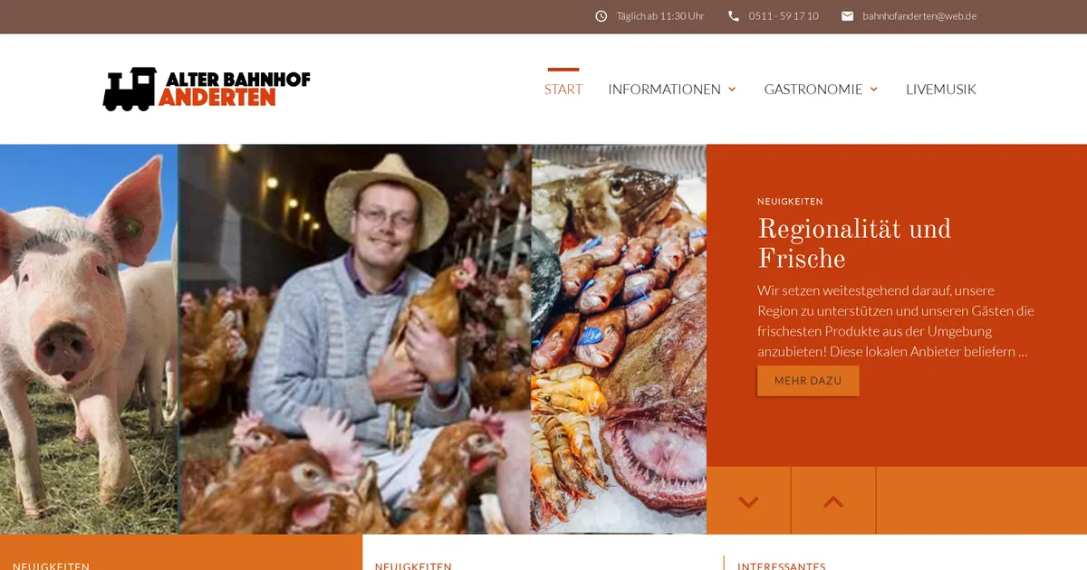 Alter Bahnhof Anderten Biergarten — hundefreundliches Restaurant in Hannover, mit Außenbereich