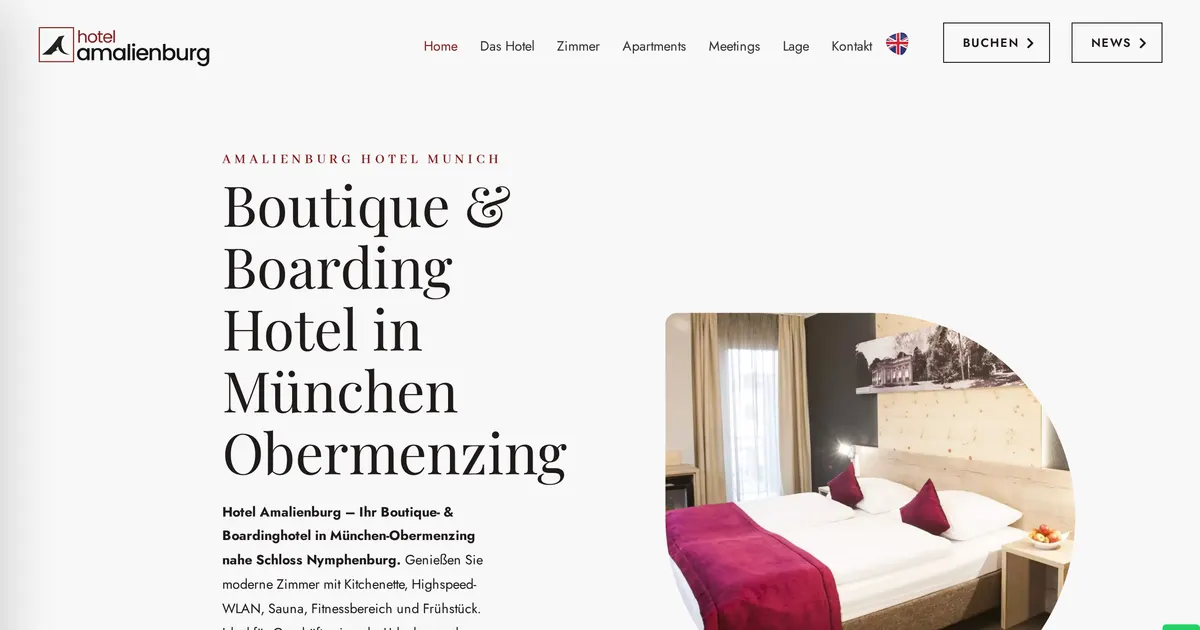 Amalienburg*** boutique und boarding Hotel — hundefreundliches Hotel in München