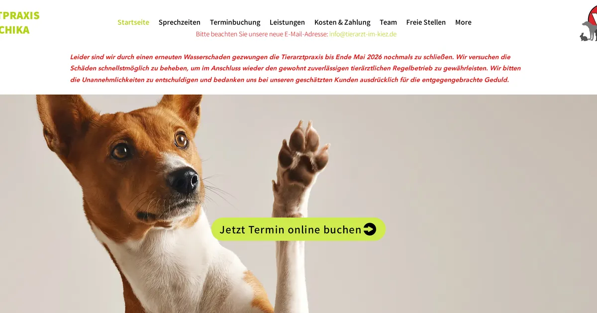 Kleintierpraxis Dirk Oschika — Tierarzt in Berlin