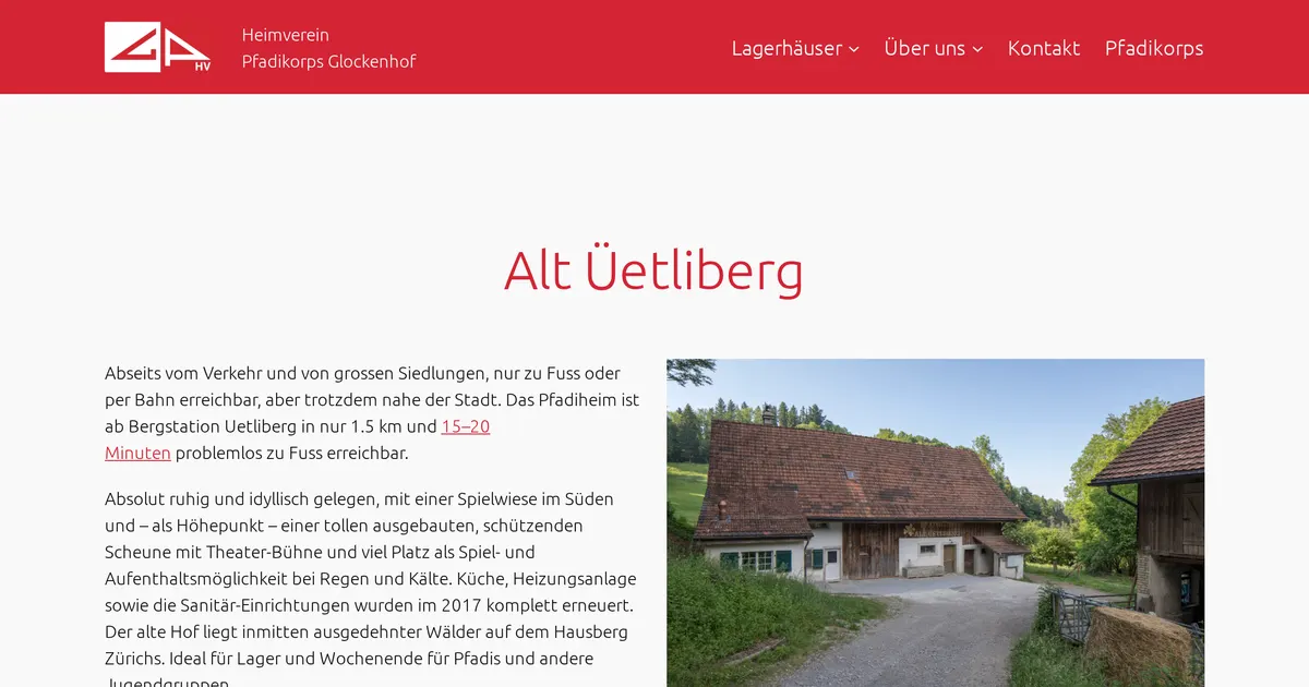 Pfadiheim Alt Üetliberg