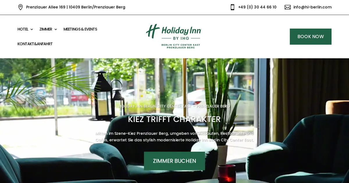 Holiday Inn Berlin City Center East - Prenzlauer Allee — hundefreundliches Hotel in Berlin