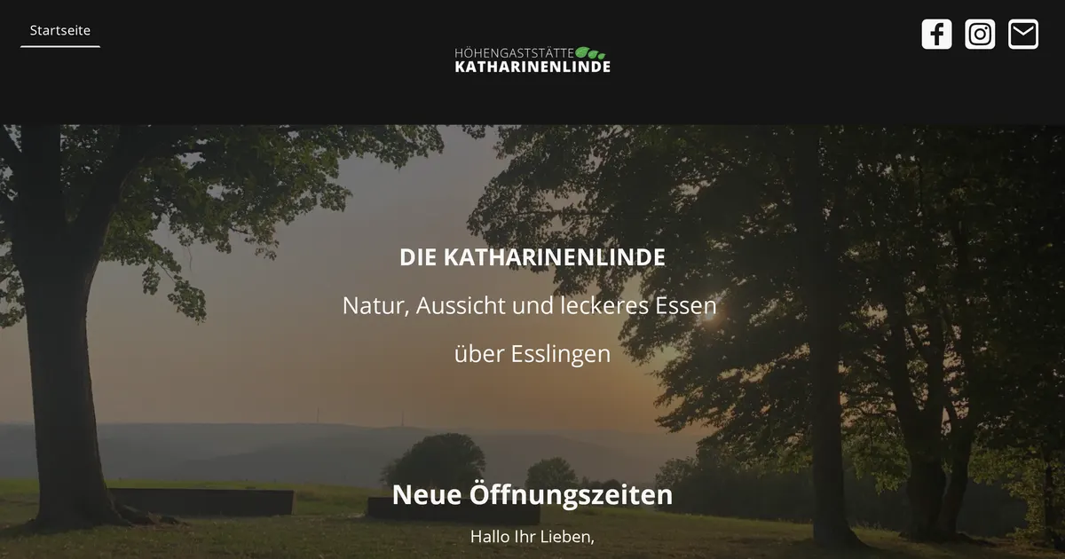 Höhengaststätte Katharinenlinde — hundefreundliches Restaurant in Stuttgart, mit Außenbereich