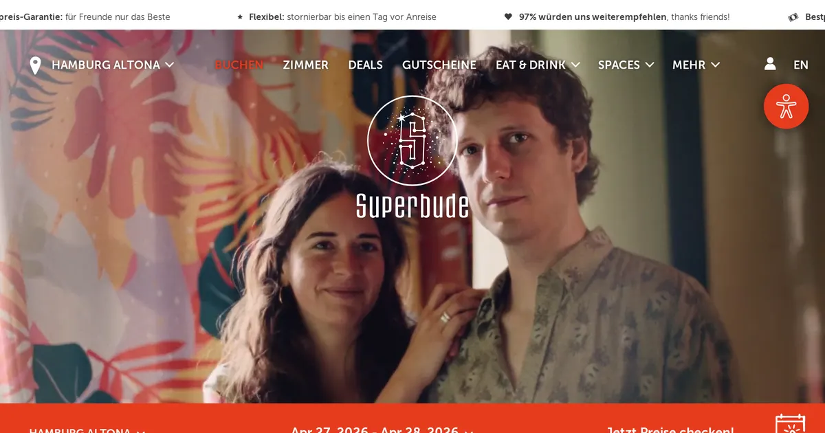 Superbude Hotel, Hostel, Home — hundefreundliches Hotel in Hamburg