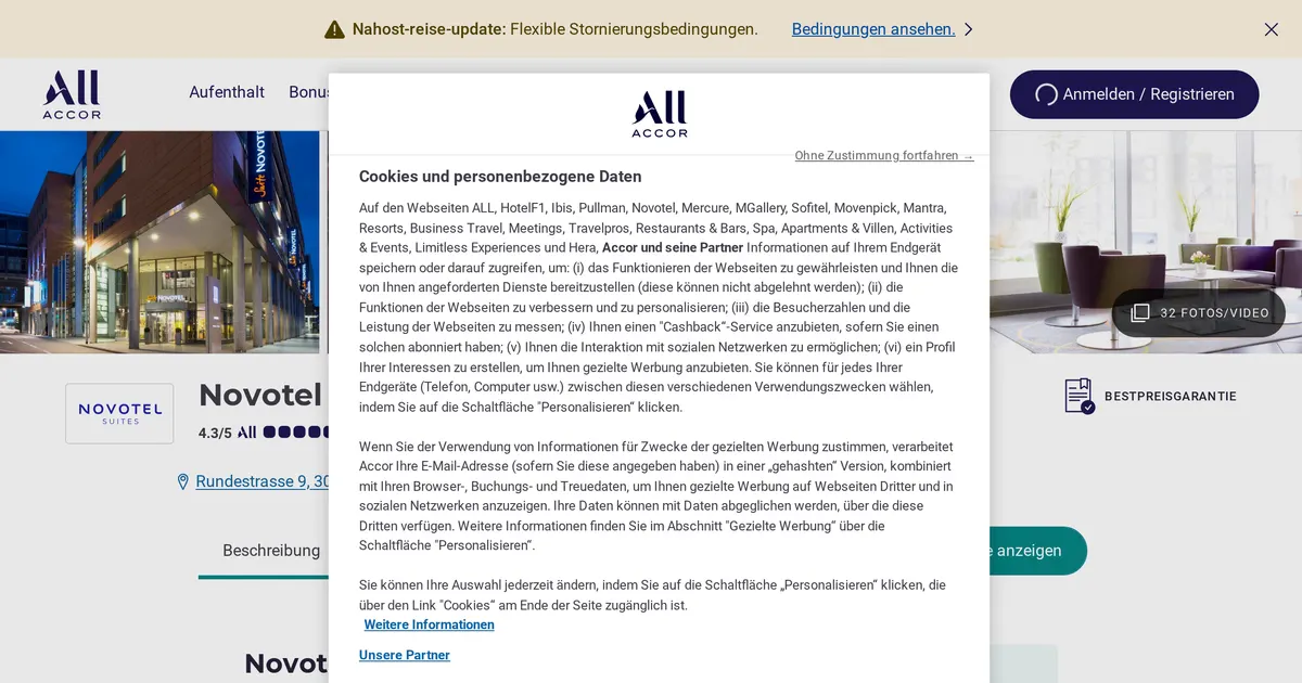 Novotel Suitehotel Hannover — hundefreundliches Hotel in Hannover