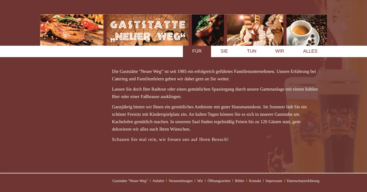 Gaststätte Neuer Weg — hundefreundliches Restaurant in Leipzig, mit Außenbereich