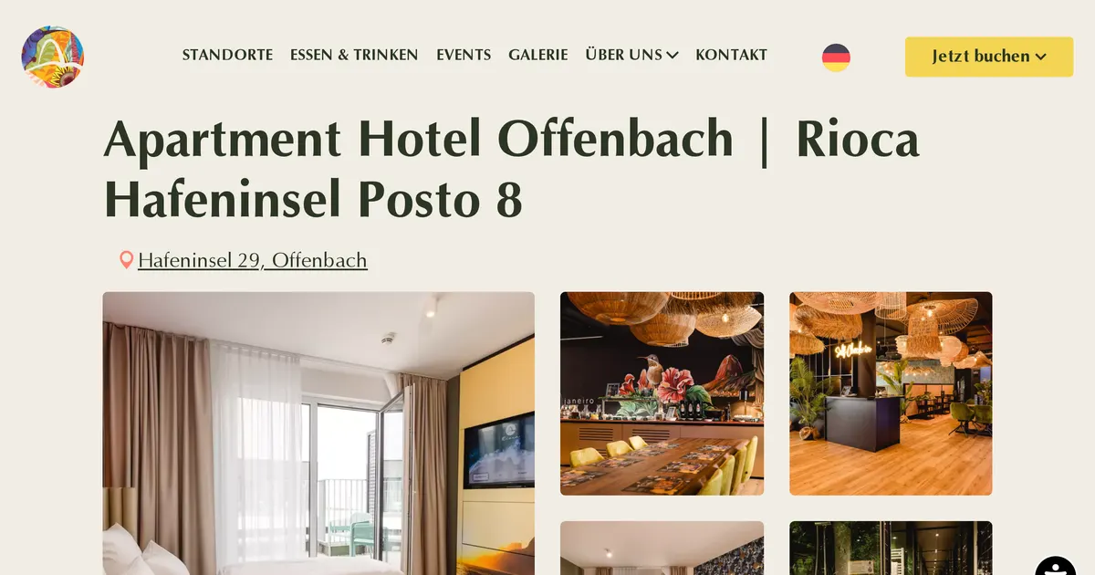 Rioca Hafeninsel Posto 8 — hundefreundliches Hotel in Frankfurt