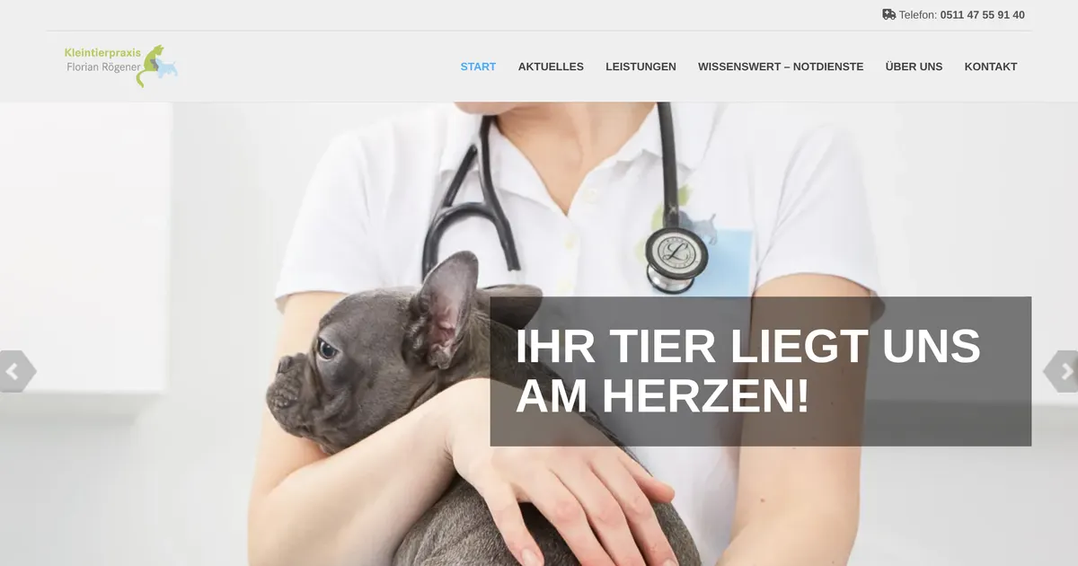 Kleintierpraxis Florian Rögener — Tierarzt in Hannover