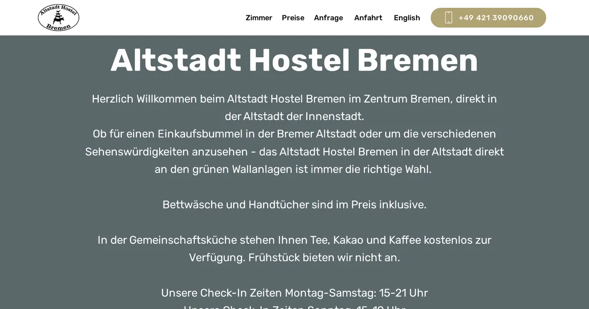 Altstadt Hostel Bremen