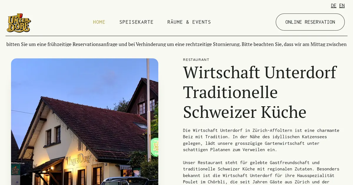 Wirtschaft Unterdorf