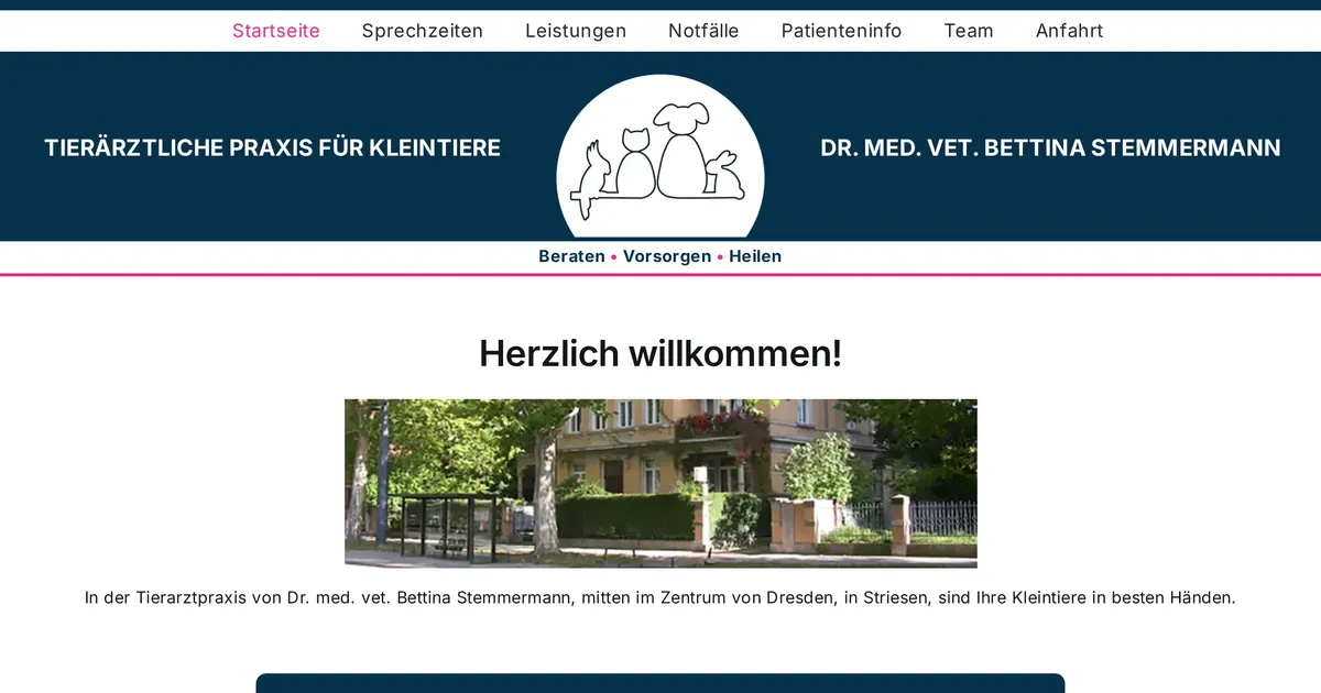 Dr. Stemmermann — Tierarzt in Dresden