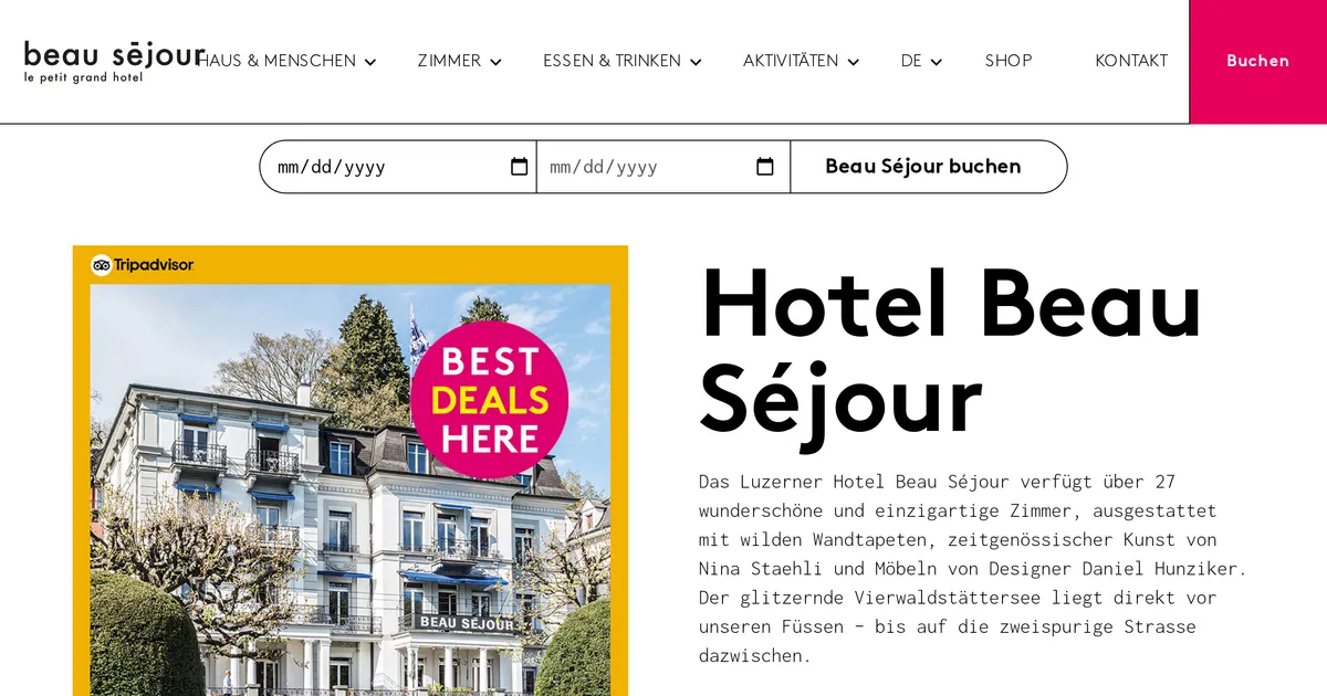 Hotel Beau Séjour Lucerne