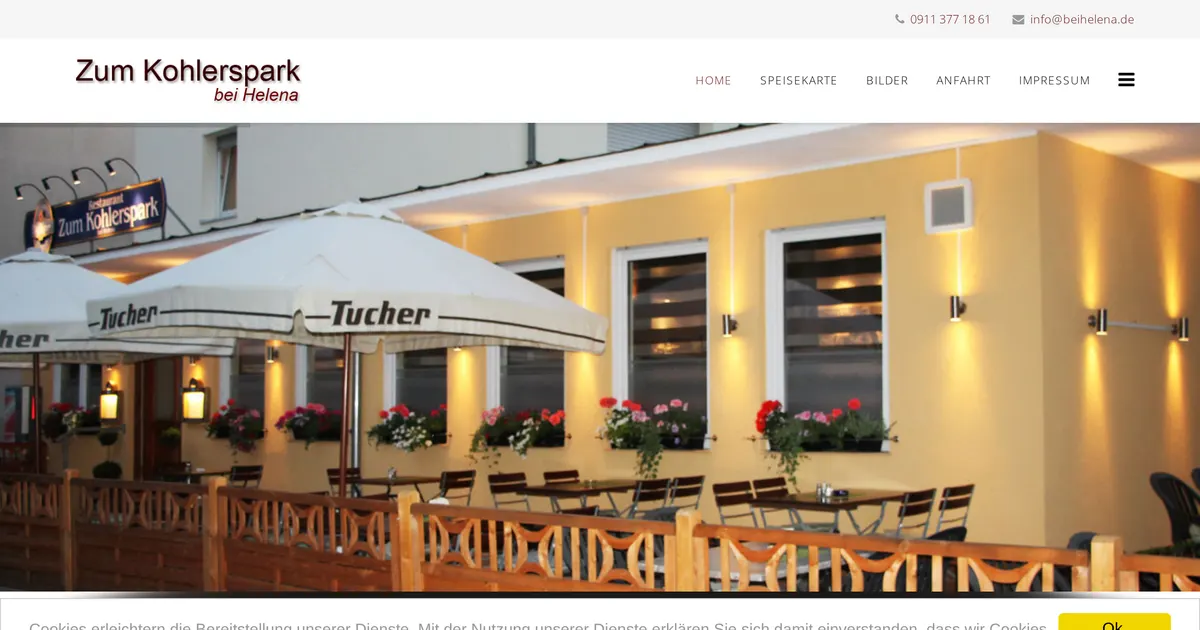 Restaurant Zum Kohlerspark bei Helena