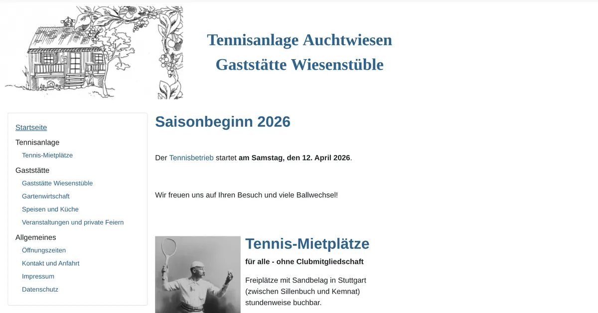 Gaststätte Wiesenstüble — hundefreundliches Restaurant in Stuttgart, mit Außenbereich