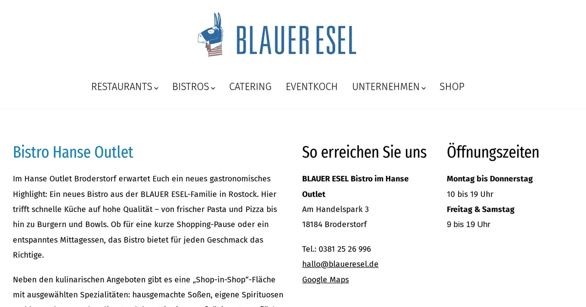Blauer Esel Bistro
