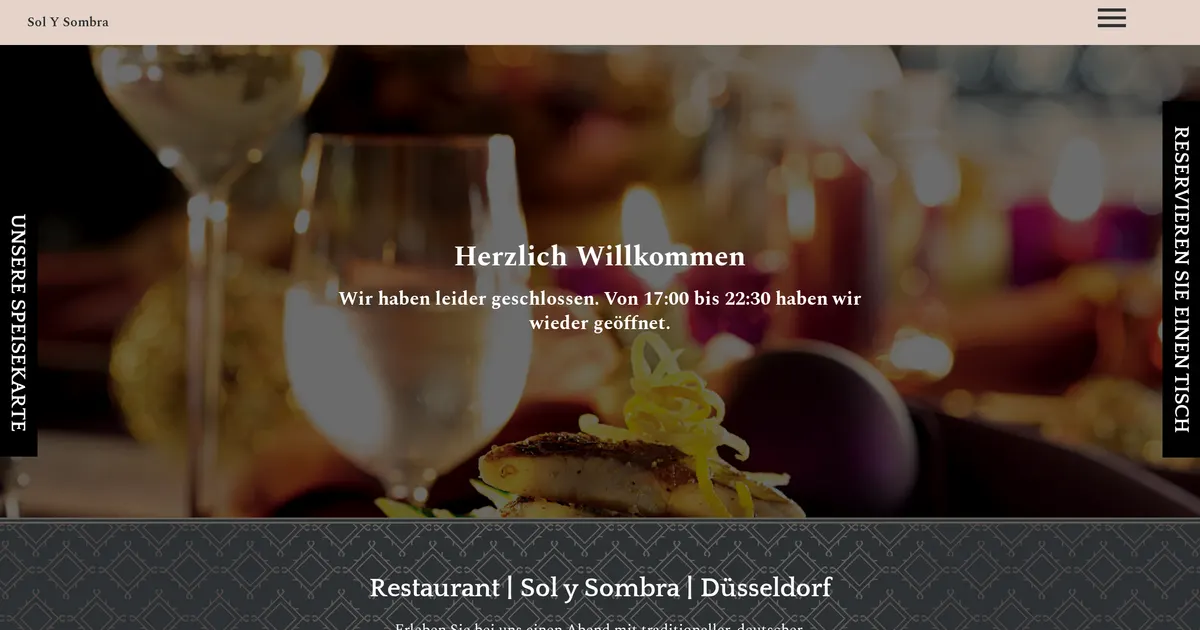 Sol y Sombra — hundefreundliches Restaurant in Düsseldorf, mit Außenbereich