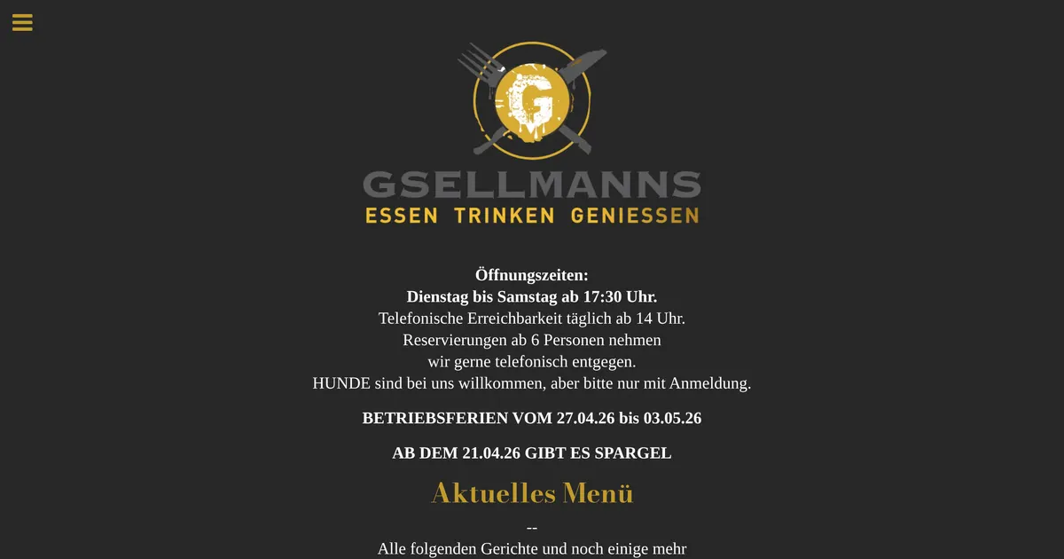 GSELLMANNS — hundefreundliches Restaurant in Hamburg, mit Außenbereich