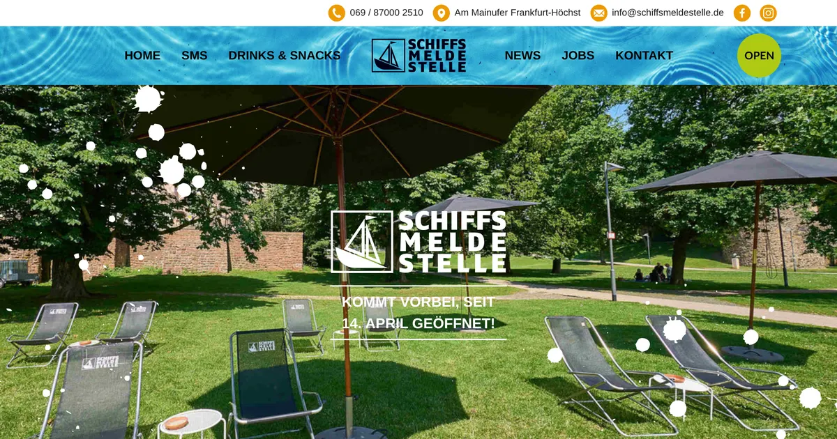 Schiffsmeldestelle — hundefreundliches Restaurant in Frankfurt, mit Außenbereich